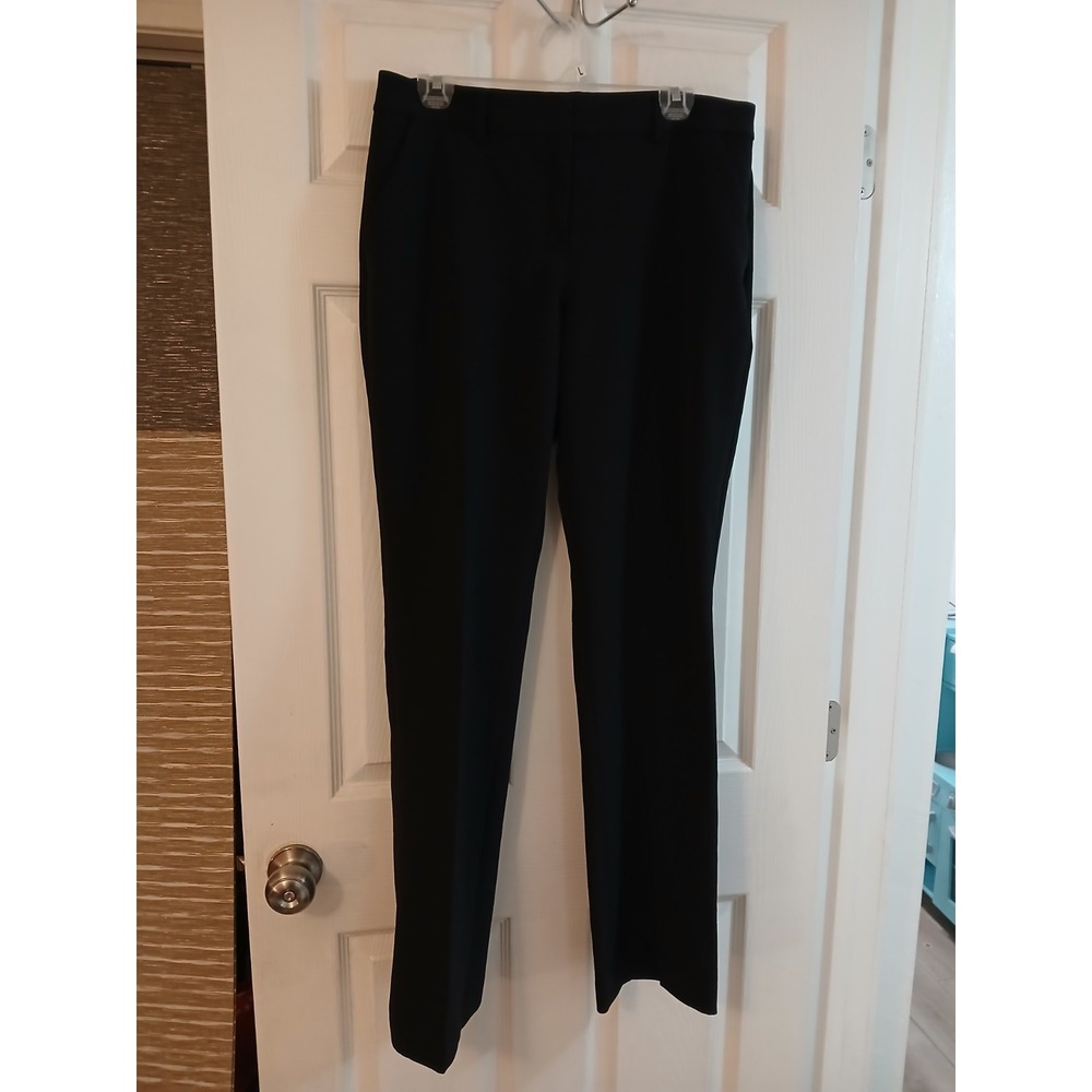 Express Editor Boot Cut Dress Pants Women's Size 12 Black Mid Rise